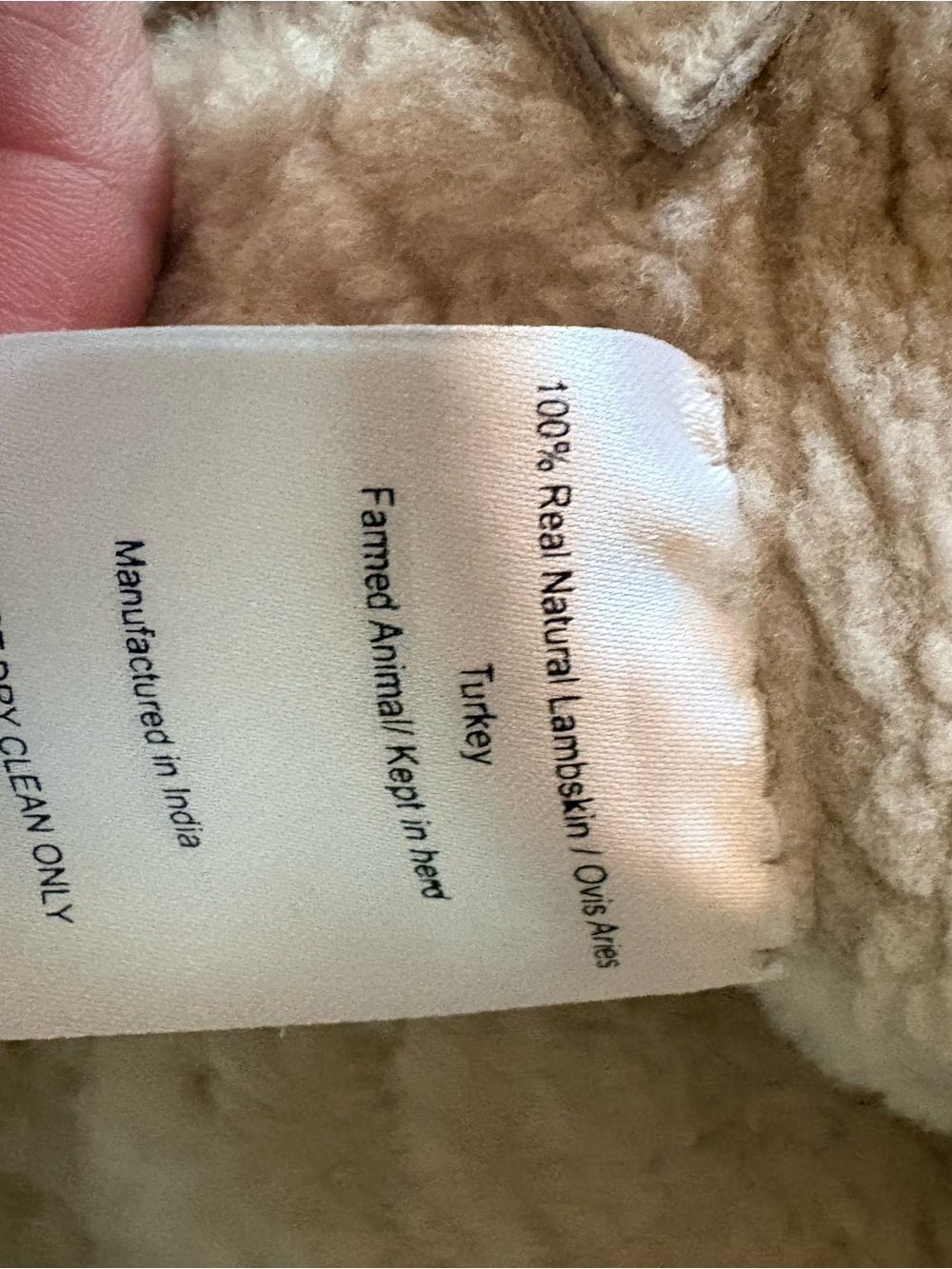 Free People x Brenda Knight Beige Suede Shearling Jacket with Fringe - Picture 4 of 4
